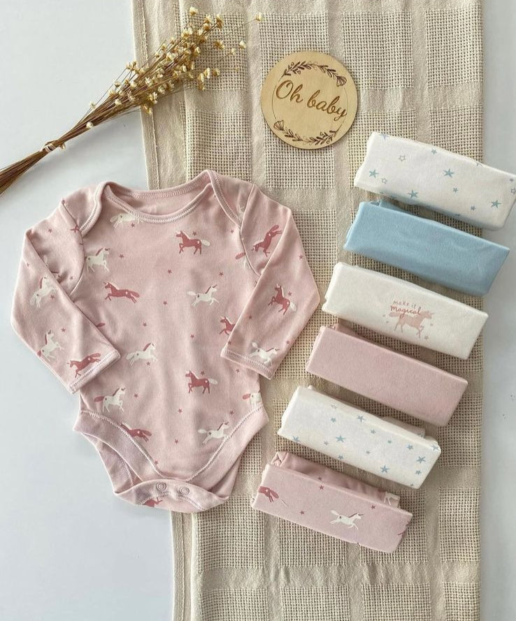 Pack of 7 George Full Sleeved Bodysuits