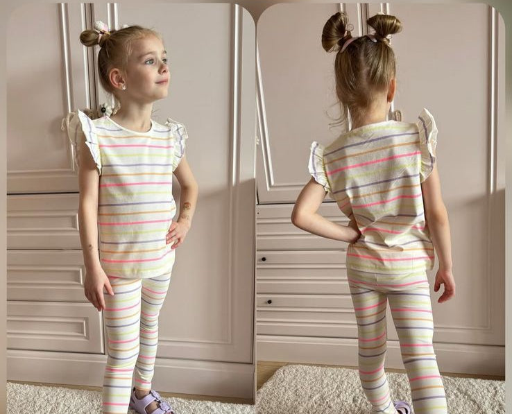 George Colourful Lining Shirt & Trouser Set