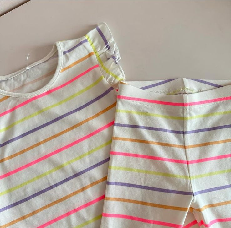 George Colourful Lining Shirt & Trouser Set