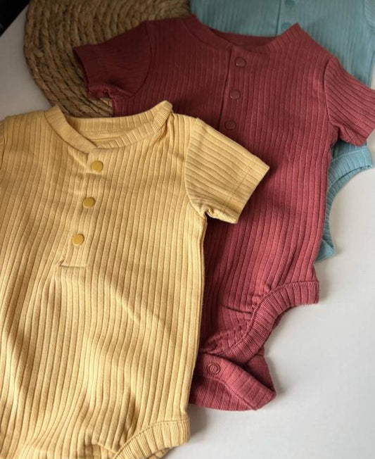 George Pack of 3 Half Sleeve Bodysuits