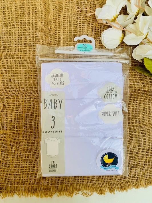 George Pack Of 3 Halfsleeves Bodysuits