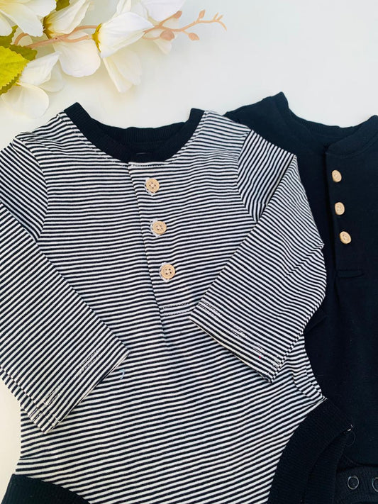 George Pack of 2 Buttoned Bodyshirts