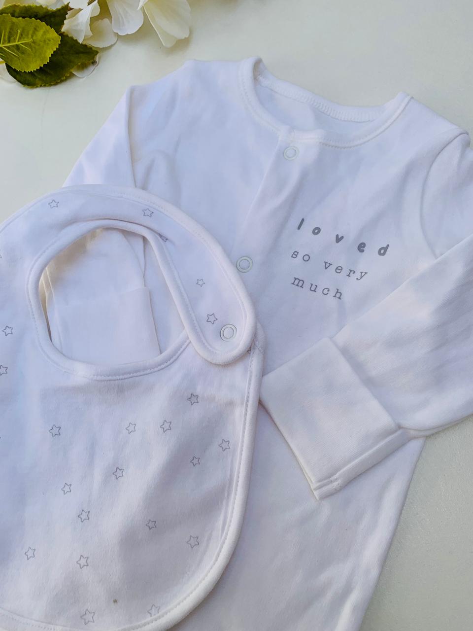 George Sleepsuit with Bib