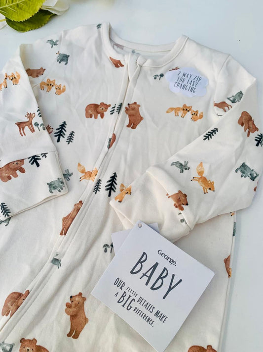 George Two Way Zipped Sleepsuit