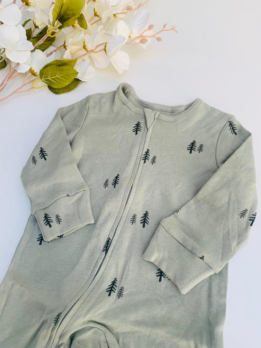 George Trees Zipped Sleepsuit