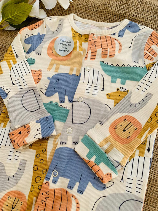 TU Clothing Safari Animals Sleepsuit
