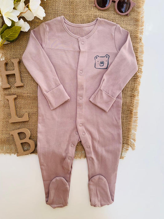 George Bear Face Sleepsuit