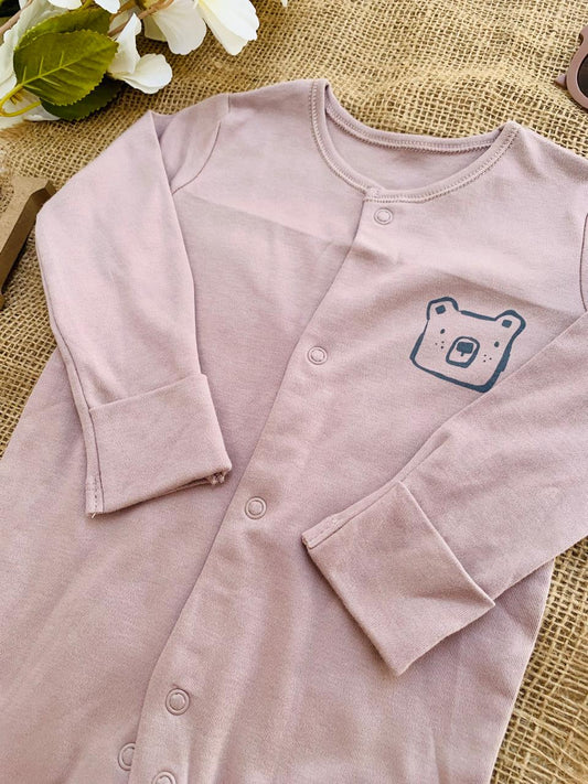 George Bear Face Sleepsuit