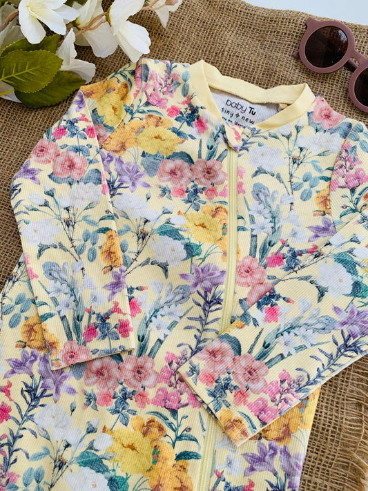 Tu Clothing Ribbed Floral Sleepsuit