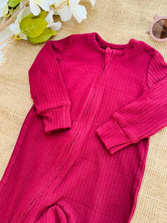 George Plain Zipped Sleepsuit