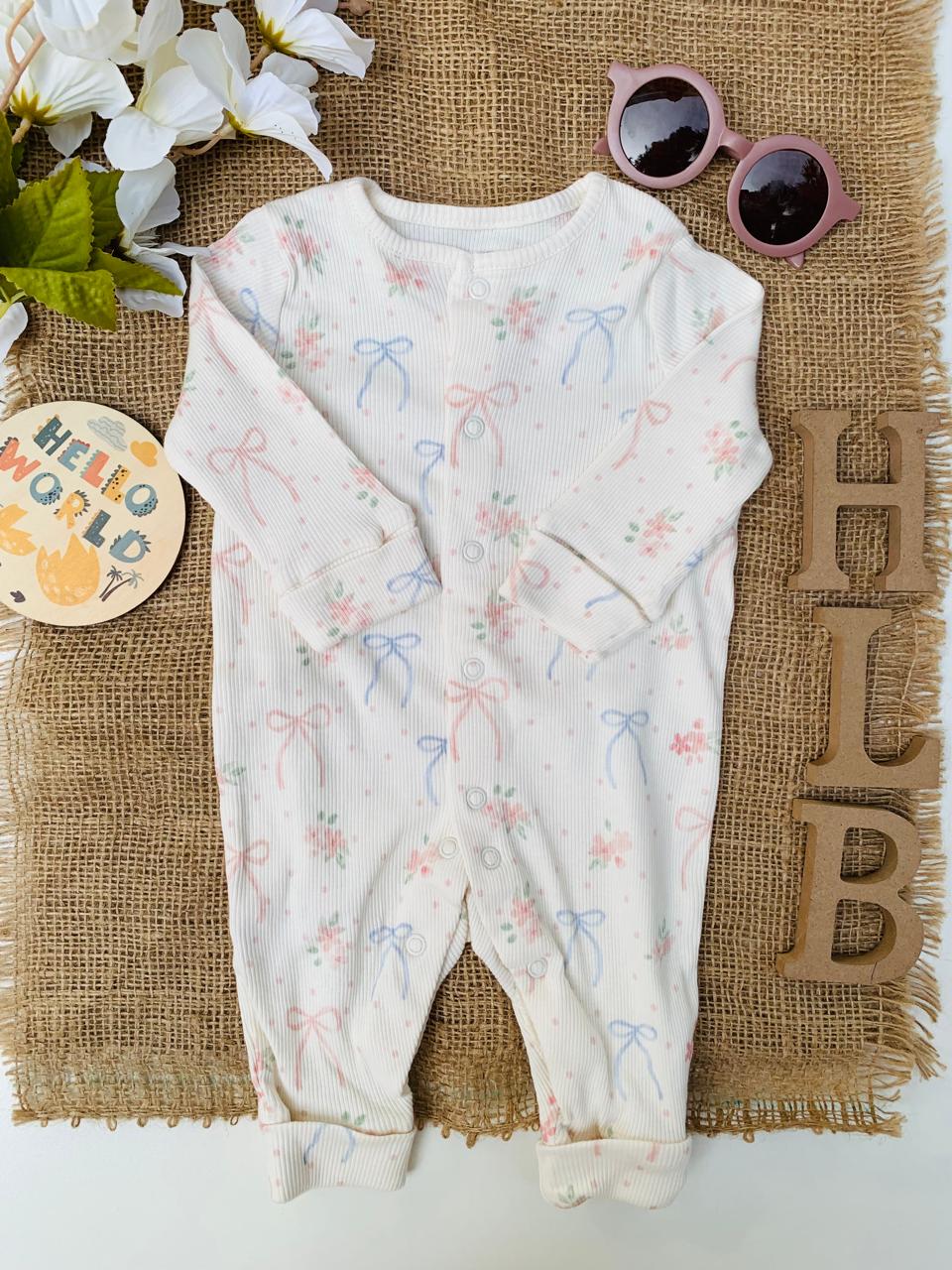 Tu Clothing Ribbons Print Sleepsuit