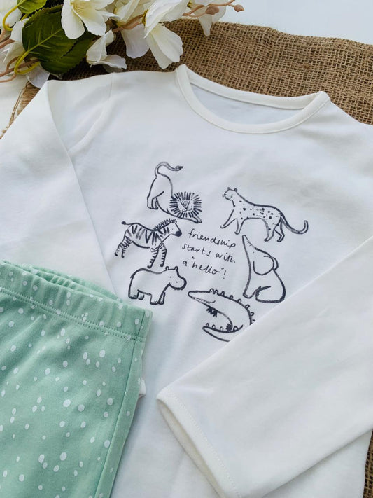 George Safari Animals Shirt & Trouser Set