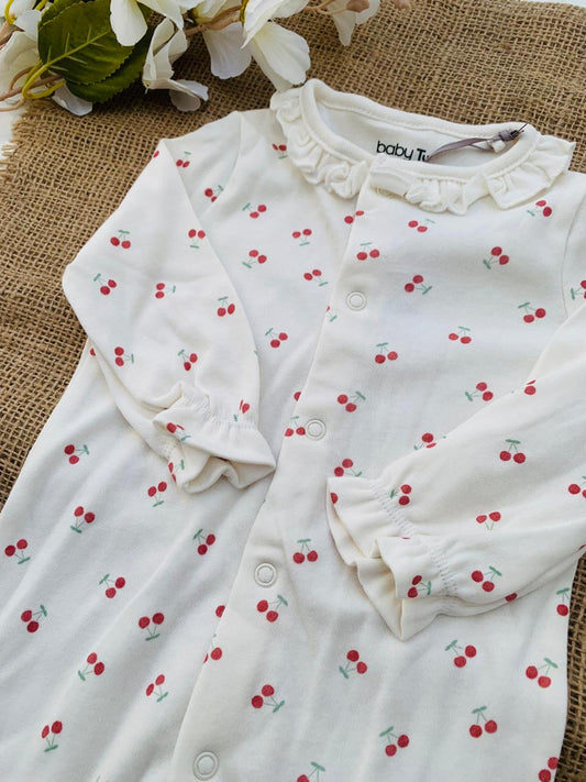 Tu Clothing Cherries Print Sleepsuit