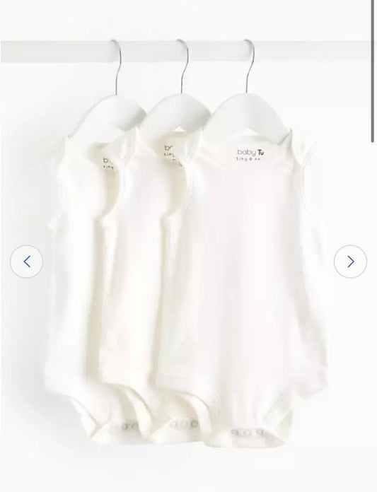 TU Clothing Pack Of 3 Sleeveless Bodysuits