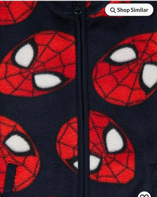 George Fleeced Zipped Spidey Jacket