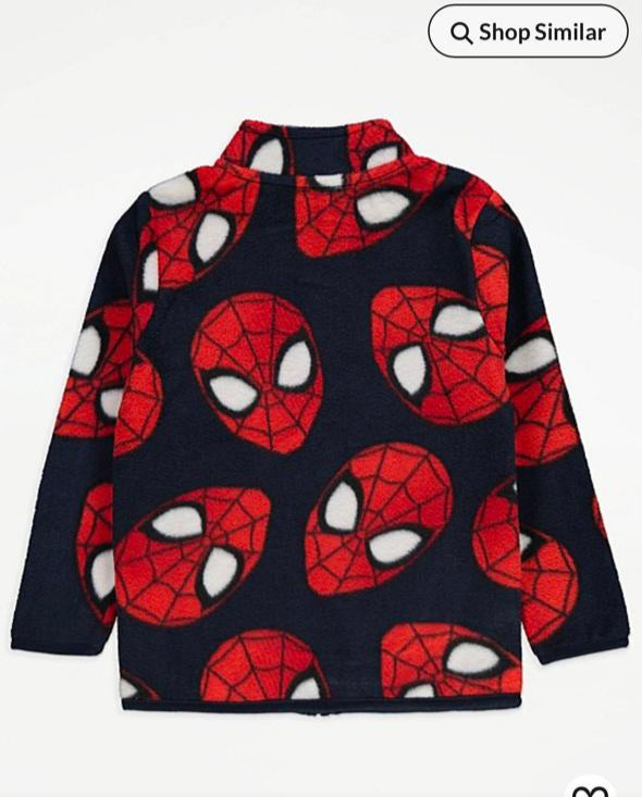 George Fleeced Zipped Spidey Jacket