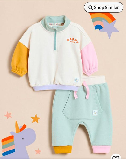 George Multicolored Sweatshirt & Trouser Set