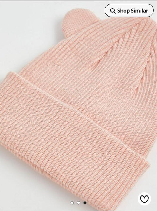 George Pack of 2 3D Ear Knitted Hats