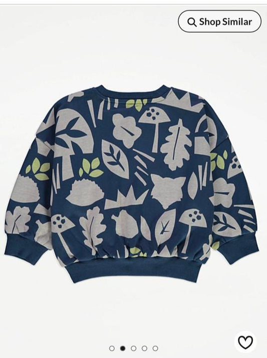 George Leaf print Sweatshirt & Legging Set