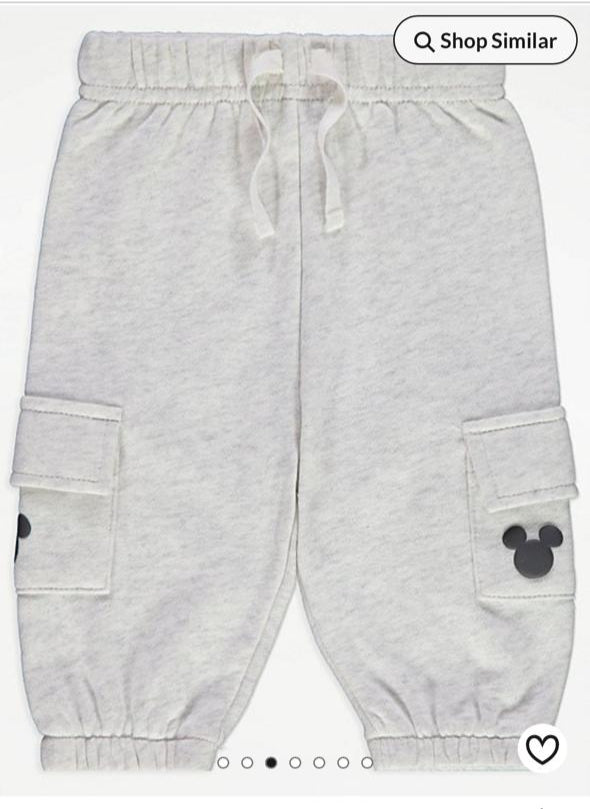 George Mickey Mouse Sweatshirt & Cargo Pants with Puffer Jacket