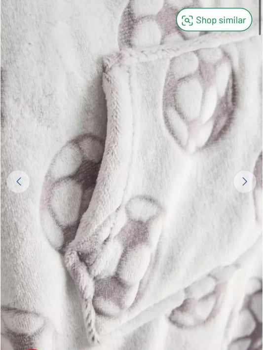 Tu Clothing Football Print Hooded Blanket