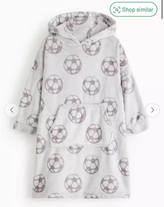 Tu Clothing Football Print Hooded Blanket