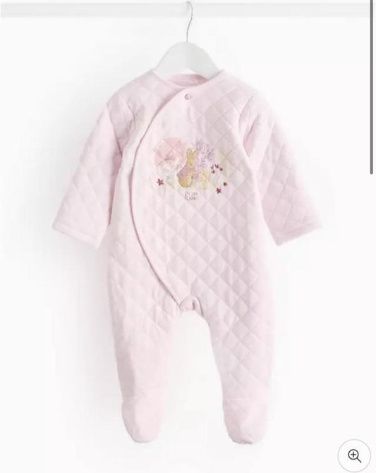 Tu Clothing Peter Rabbit Quilted Sleepsuit