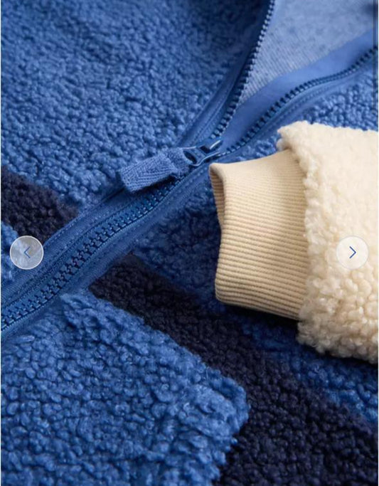 Tu Clothing Block Borg Fleece Jacket