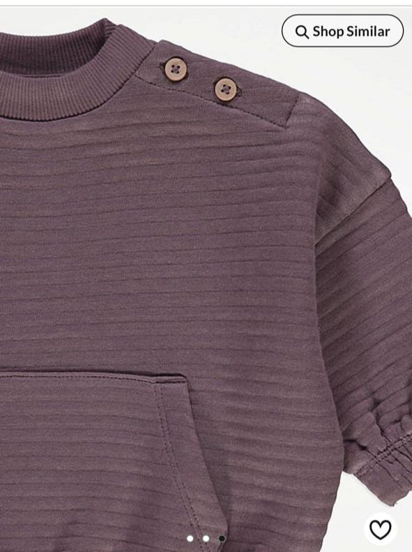 George Plum Quilted Sweatshirt & Trouser Set