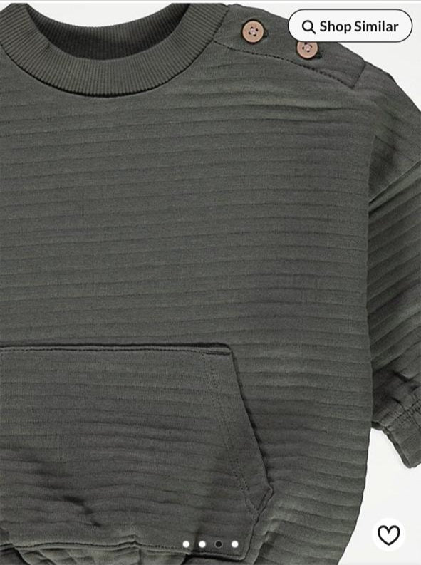 George Quilted Sweatshirt & Trouser Set