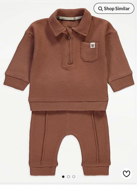 George Tan Soft Touch Sweatshirt & Trouser Set