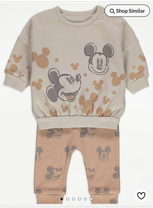 George Mickey Mouse Sweatshirt & Trouser Set