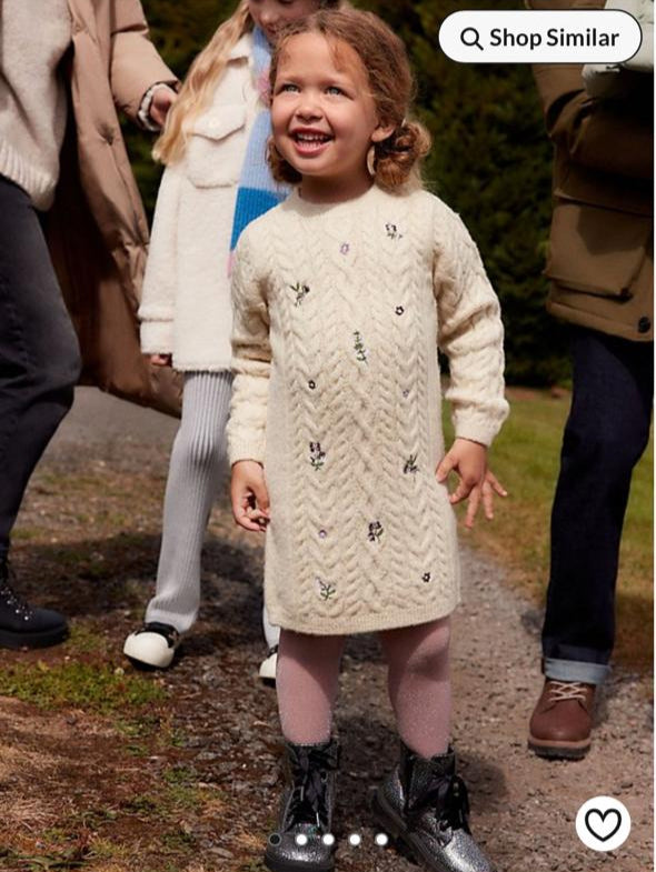 George Long Embroidered Sweater with Leggings