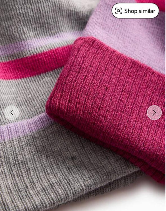 TU Clothing pack of 2 Pom Knitted Caps