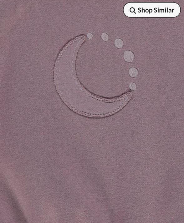 George Mauve Moon Applique Sweatshirt & Trouser Set