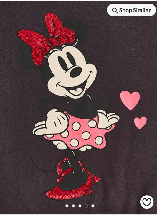George Disney Minnie Mouse Sweatshirt & Tights Set