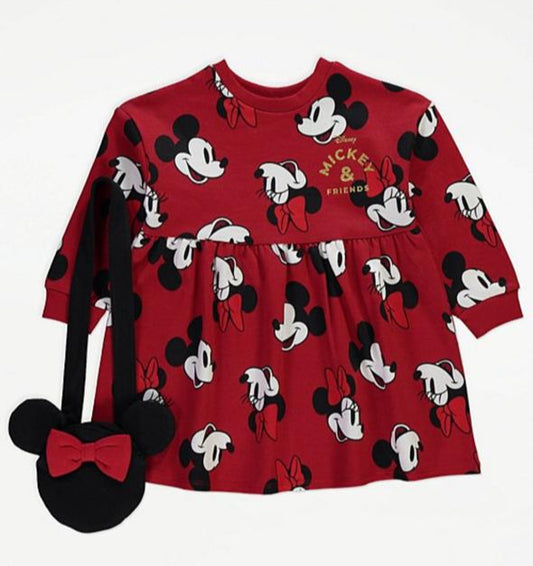 George Disney Mickey & Friend Sweat Frock with Bag