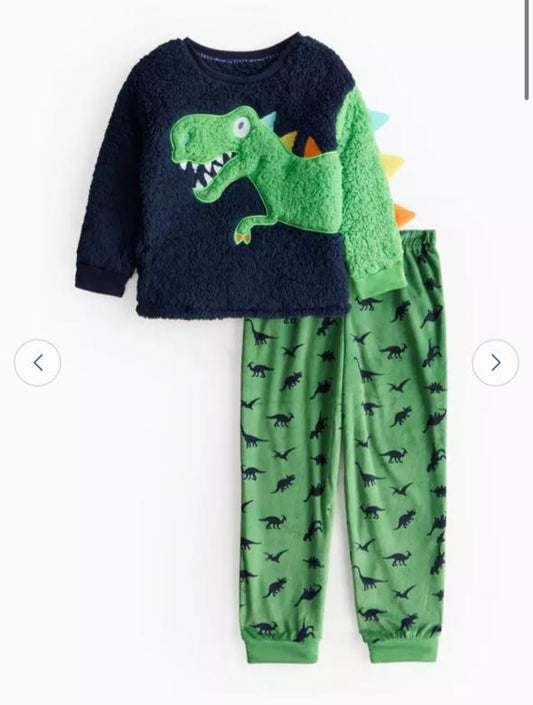 Tu Clothing Dinosaur Fleece Shirt & Trouser Set