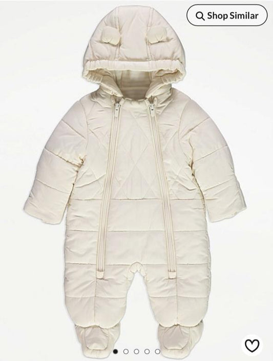 George Double Zip Fasten Padded Pram suit