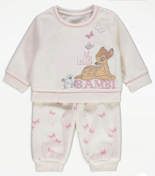 George Bambi Embroidered Fleece Shirt & Trouser Set