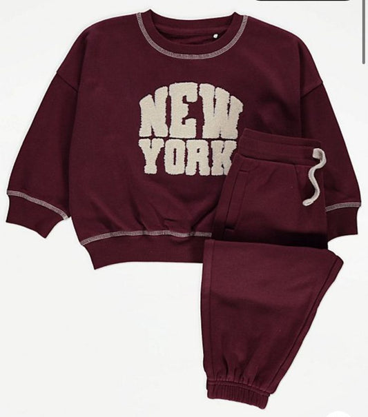 George "New York" Sweatshirt & Trouser Set