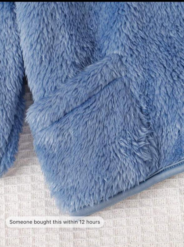 SHEIN Pocket Woollen Footless Sleepsuit