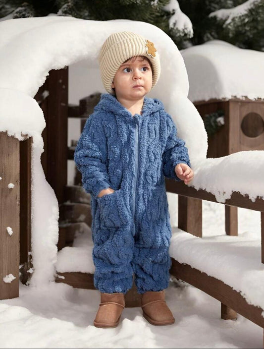 SHEIN Pocket Woollen Footless Sleepsuit