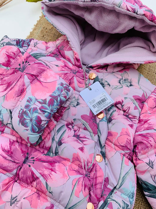 TU Clothing Floral Puffer Jacket