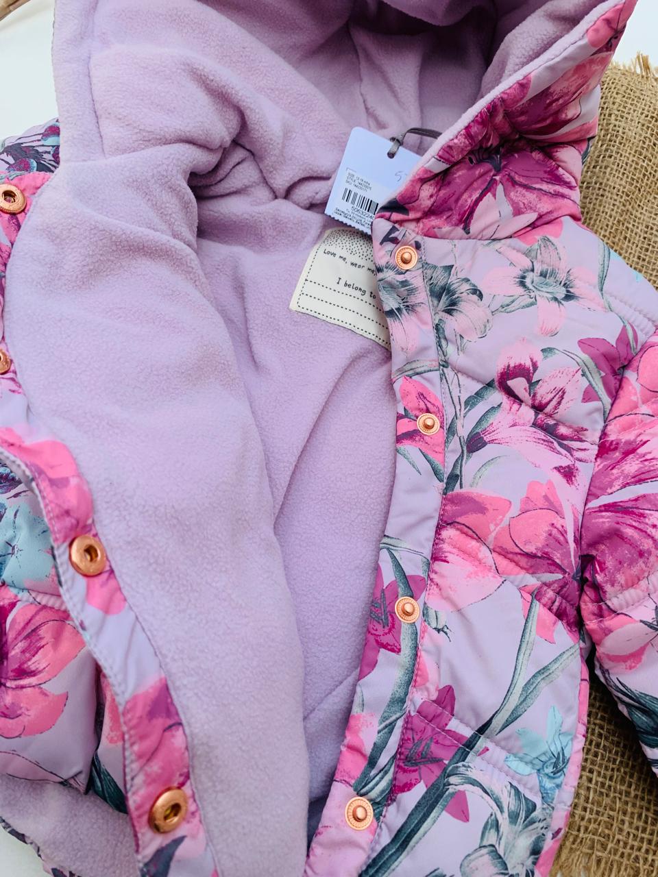 TU Clothing Floral Puffer Jacket