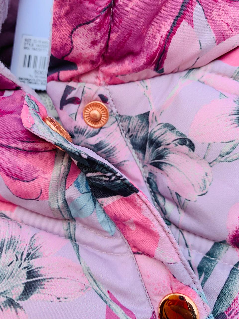 TU Clothing Floral Puffer Jacket