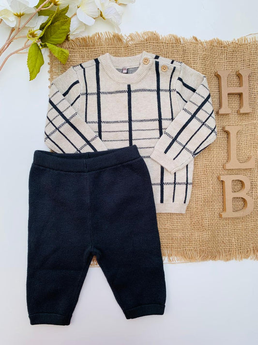 Tu Clothing Knitted Shirt & Trouser Set