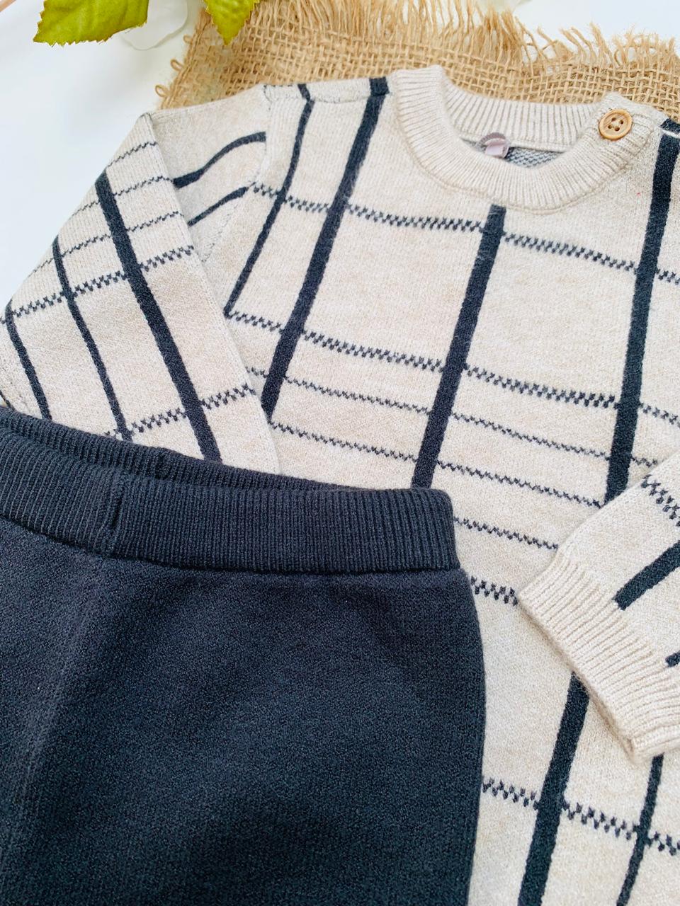 Tu Clothing Knitted Shirt & Trouser Set