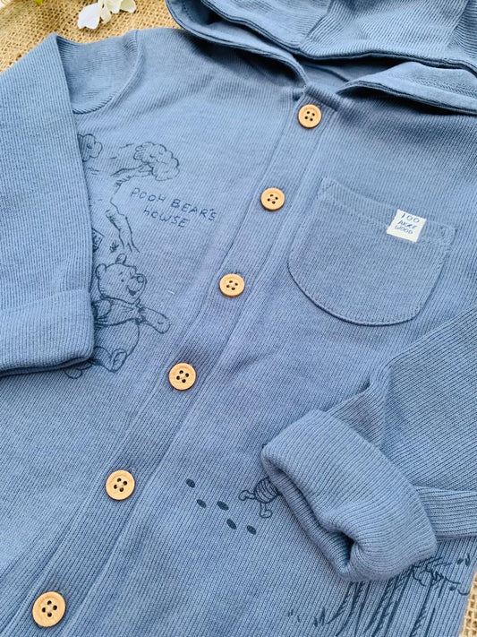 George "Winnie The Pooh" Ribbed Sleepsuit