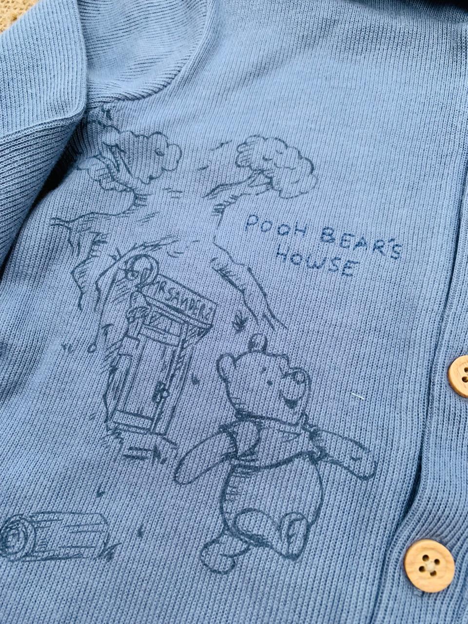 George "Winnie The Pooh" Ribbed Sleepsuit